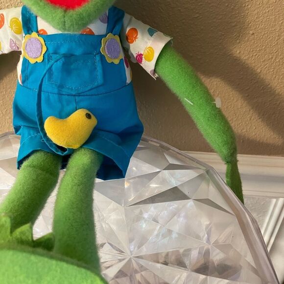 1993 Kermit The Frog Spring Duckie 18 inch Plush Frog - Picture 5 of 16